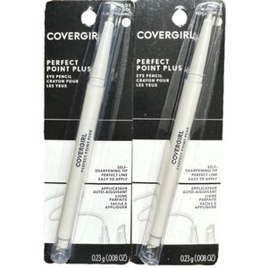 New 2 Covergirl Perfect Point‎ Eye Pencil Liner White Out